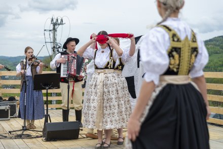 Wiślański Wygón Łowiec - występ Zespołu Regionalnego "Wisła""